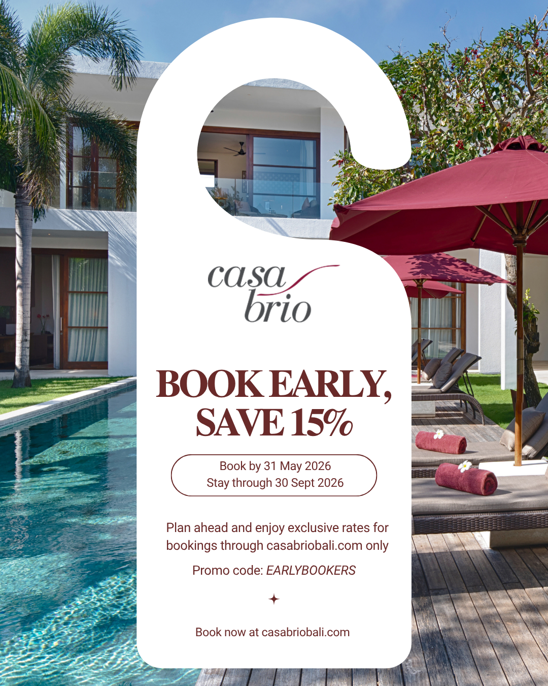 BOOK EARLY, SAVE 15% (1)